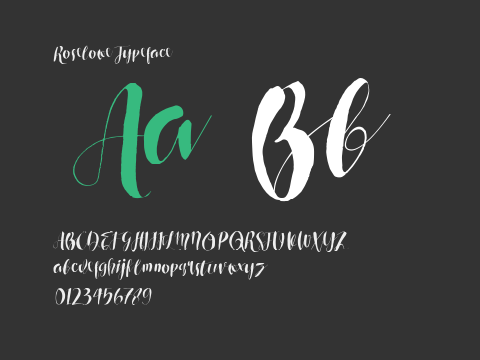 Roselowe Typeface