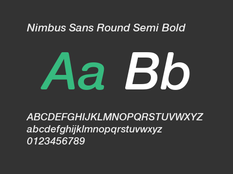 Nimbus Sans Round Semi Bold