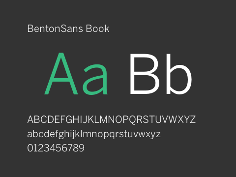 BentonSans Book