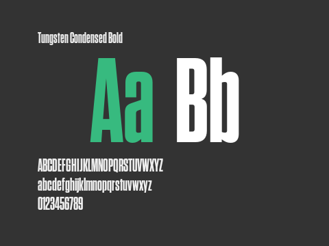 Tungsten Condensed Bold