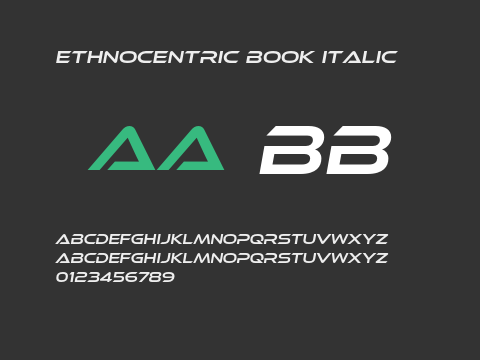 Ethnocentric Book Italic