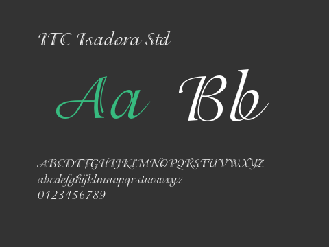 ITC Isadora Std