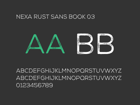 Nexa Rust Sans Book 03