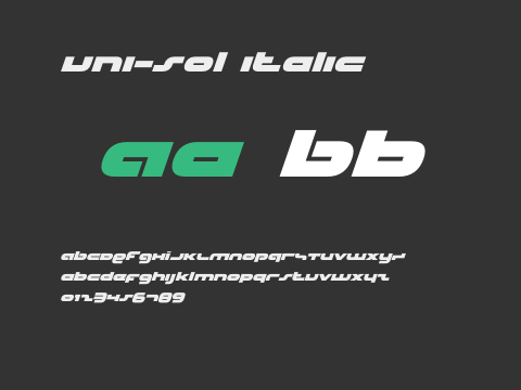 uni-sol italic