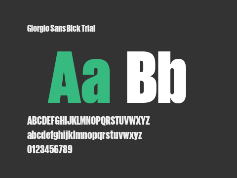 Giorgio Sans Blck Trial