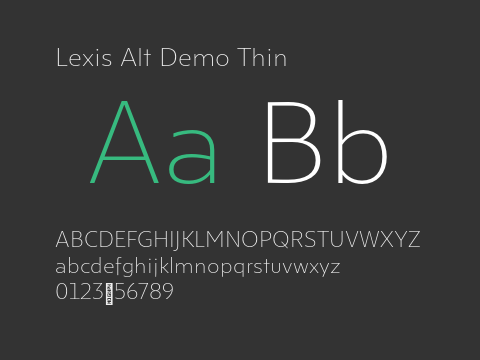 Lexis Alt Demo Thin