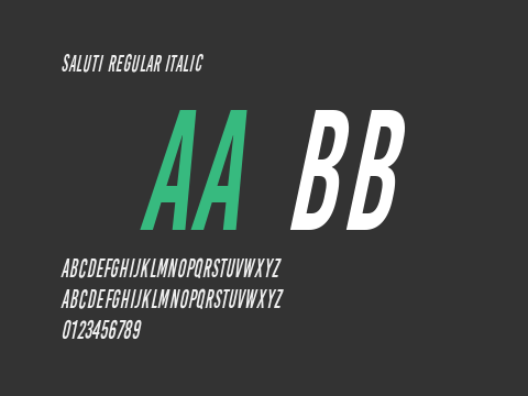 Saluti Regular Italic