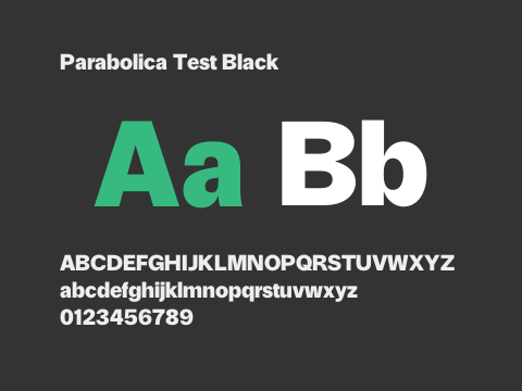 Parabolica Test Black