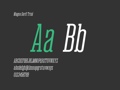 Magno Serif Trial