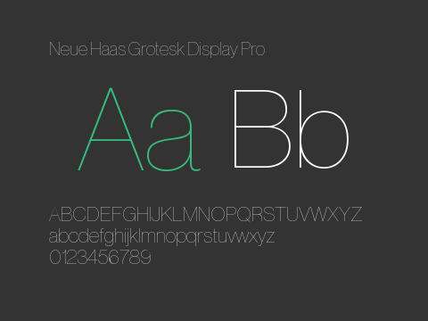 Neue Haas Grotesk Display Pro