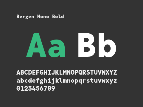 Bergen Mono Bold