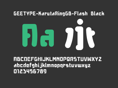 GEETYPE-KarutaRingGB-Flash Black