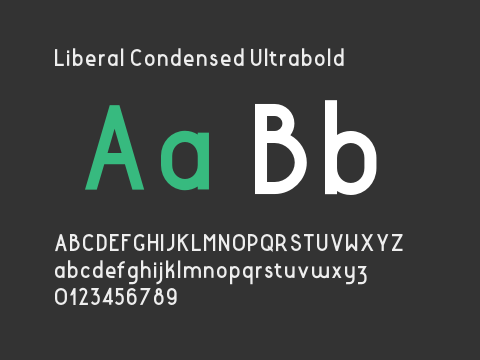 Liberal Condensed Ultrabold