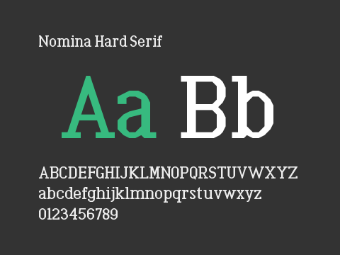 Nomina Hard Serif