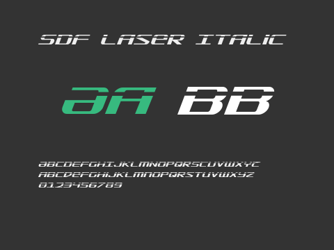 SDF Laser Italic