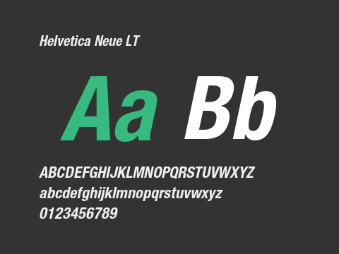 Helvetica Neue LT