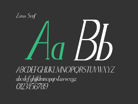 Zorus Serif