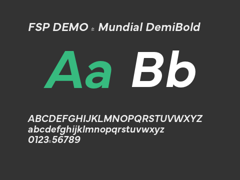 FSP DEMO - Mundial DemiBold