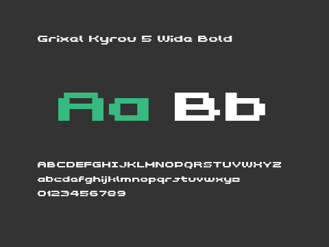 Grixel Kyrou 5 Wide Bold