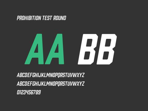 Prohibition Test Round