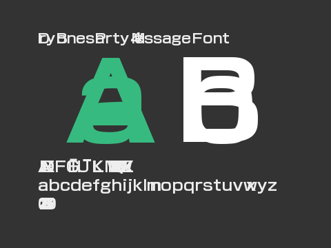 Dry Bones Party 4 Message Font