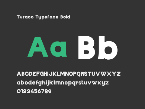 Turaco Typeface Bold