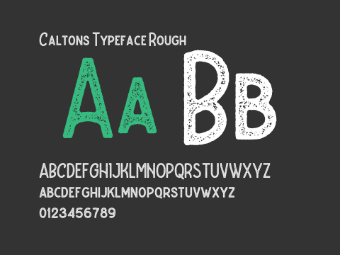 Caltons Typeface Rough