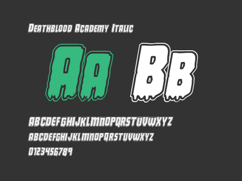 Deathblood Academy Italic