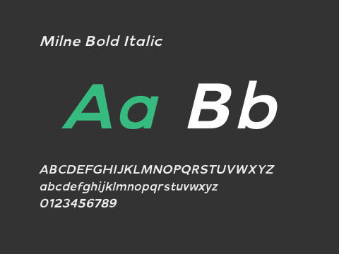 Milne Bold Italic