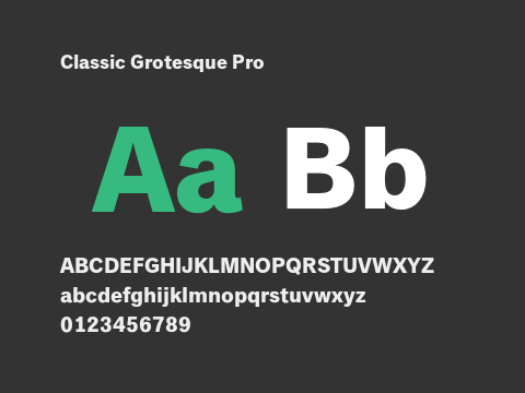 Classic Grotesque Pro