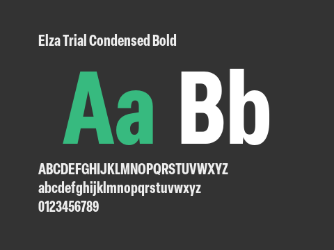 Elza Trial Condensed Bold