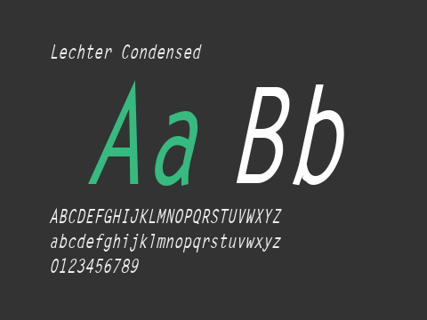 Lechter Condensed