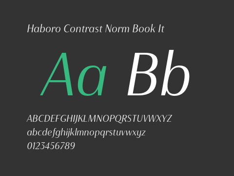 Haboro Contrast Norm Book It