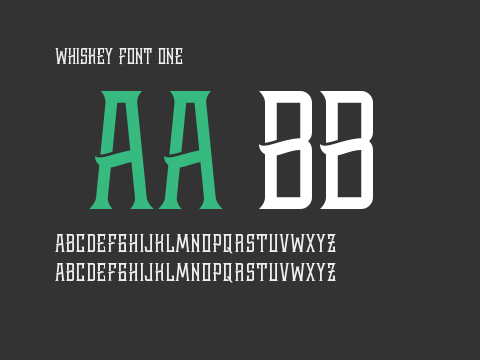 Whiskey Font One