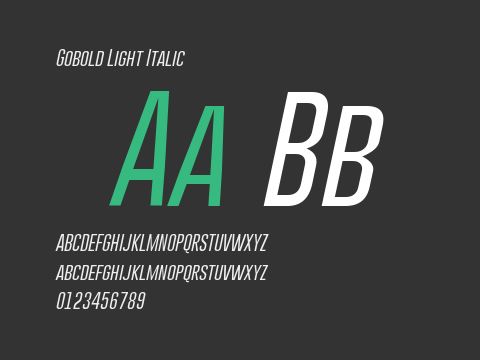 Gobold Light Italic