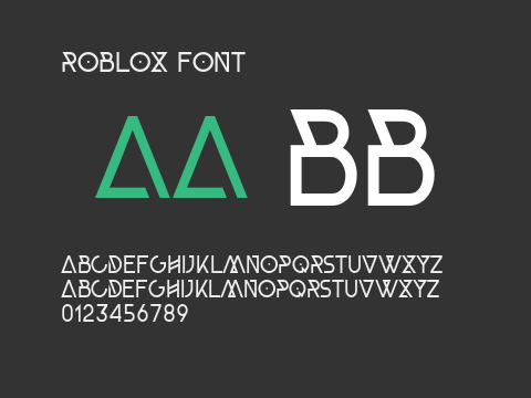 Roblox Font