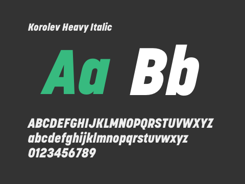 Korolev Heavy Italic