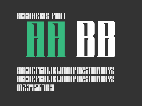 Begahekis Font