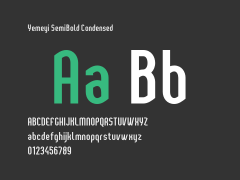 Yemeyi SemiBold Condensed