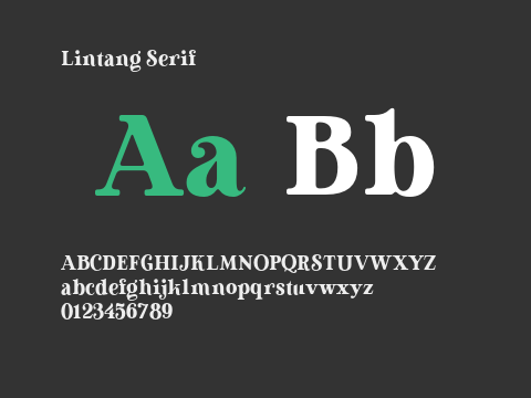 Lintang Serif