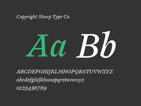 Copyright Sharp Type Co.