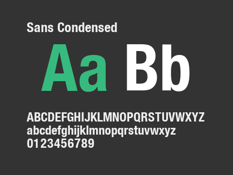 Sans Condensed