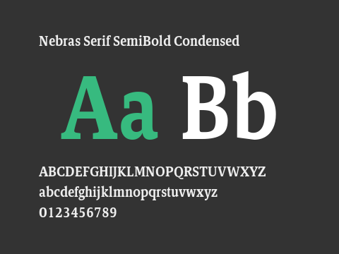 Nebras Serif SemiBold Condensed