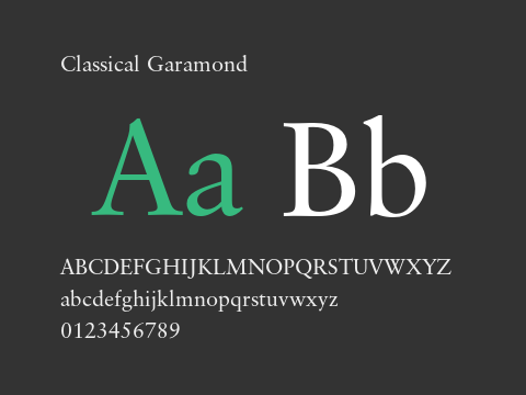 Classical Garamond