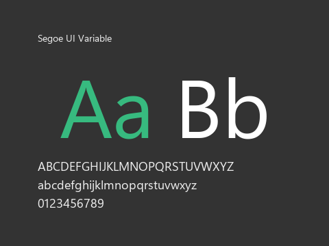 Segoe UI Variable