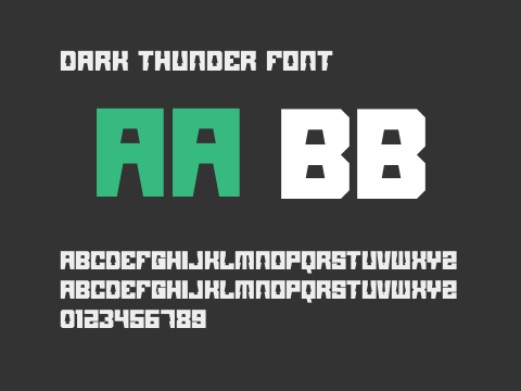 Dark Thunder Font