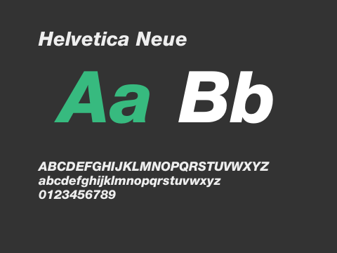 Helvetica Neue