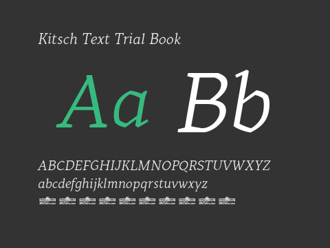 Kitsch Text Trial Book