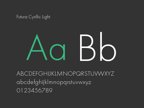 Futura Cyrillic Light