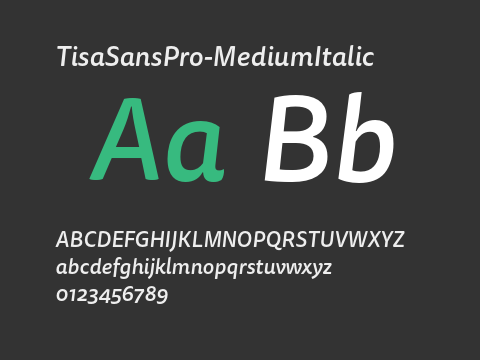 TisaSansPro-MediumItalic